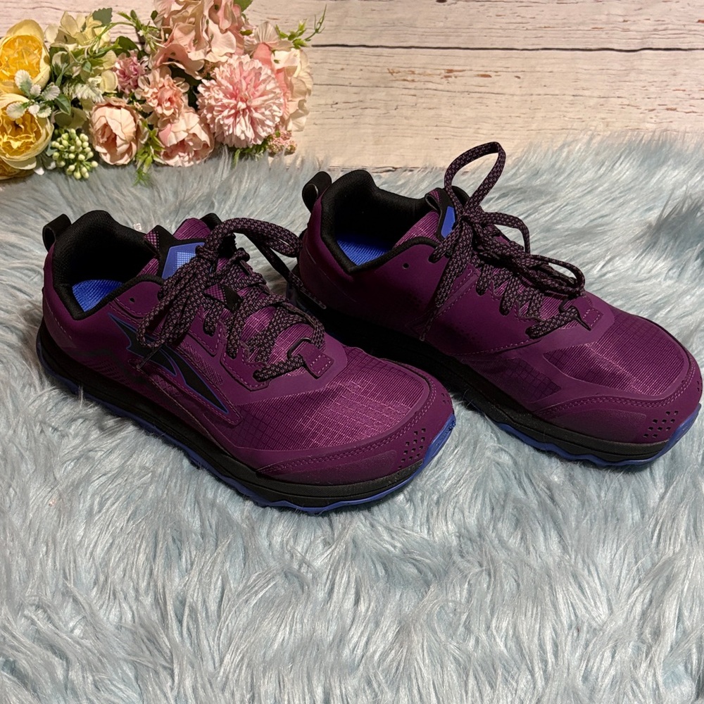 Altra Lone Peak 5 Purple Athletic Running Sneakers 9.5